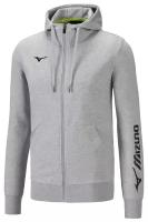 Толстовка Mizuno SWEET FZ HOODIE Серый (S)