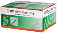 Шприц инсулиновый BD Micro-Fine Plus U-100 трехкомпонентный