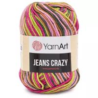 Пряжа для вязания YarnArt 'Jeans Crazy' 50гр 160м (55% хлопок, 45% полиакрил) (7206 секционный), 10 мотков