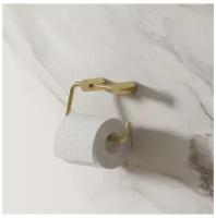 Держатель для туалетной бумаги без крышки, сплав металлов, Petite, матовое золото, IDDIS, PETG000i43