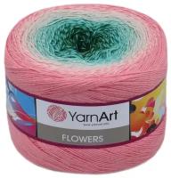 Пряжа YarnArt Flowers, 1 % хлопок, 45 % акрил, 250 г, 1000 м, 1 шт., 292 1000 м