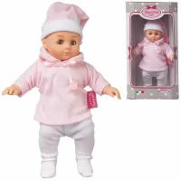 Кукла DIMIAN Bambina Bebe Пупс в бело-розовом костюмчике, 20 см BD1651-M37/w(3)