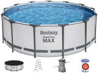 Bestway Бассейн каркасный Pool Set 396 х 122 см, фильтр-насос,лестница,тент 5618W