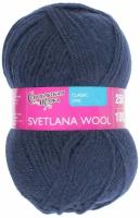 Пряжа Семеновская Svetlana Wool (Светлана ЧШ) темно-синий (59), 95%шерсть/5%акрил, 250м, 100г, 1шт