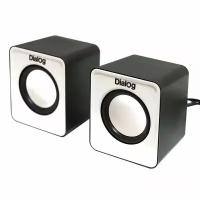 Акустика 2.0 Dialog AC-02UP/USB Black-White (белый)