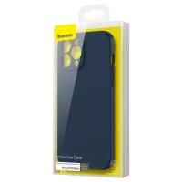 Чехол Baseus iPhone 13 Pro Liquid Silica Gel Protective Case, синий