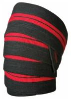 Бинты для фиксации коленей с красными полосами Harbinger Red Line Knee Wraps, пара