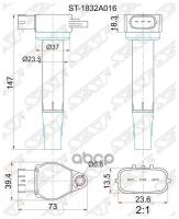 Катушка зажигания Sat ST-1832A016 Citroen / Peugeot: 5970.96. Mitsubishi: 1832A016