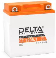 Аккумулятор DELTA Battery мото AGM 5 А/ч обратная R+ 120x61x129 CCA65 А