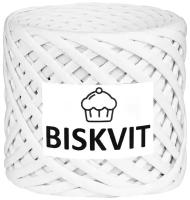 Пряжа BISKVIT трикотажная (Кокос (белоснежный)), Бисквит 100 % хлопок, для вязания корзин, сумок, ковриков