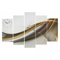Часы настенные, модульные, серия: Интерьер, "Абстракция", 80х140 см, микс 2045129