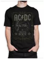 Футболка DreamShirts Studio AC/DC / Эй-си ди-си / Винтаж / Рок Мужская Черная S