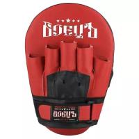 Лапы боксерские прямые БоецЪ 211 Red/Black