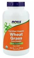 NOW Foods Certified Organic Wheat Grass Чистый порошок 113гр