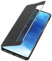 Чехол-кейс MyPads из импортной кожи для Samsung Galaxy A32 SM-A325F (2021) с боковым окном черный