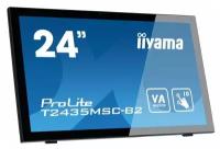 Монитор жидкокристаллический Iiyama Монитор LCD 23,6'' [16:9] 1920х1080 VA, GLARE, TOUCH, 250cd/m2, H178°/V178°, 3000:1, 12М:1, 16,7M Color, 6ms, DVI, HDMI, DP, USB-Hub, Tilt, Speakers, Webcam, 3Y, Black