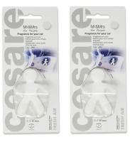 Ароматизатор для авто Mr&Mrs Fragrance CESARE Fresh Air / Свежий Воздух, белый, 2 шт