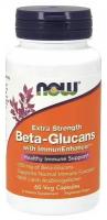 Капсулы NOW Beta-Glucans Extra Strength with ImmunEnhancer, 80 г, 60 шт