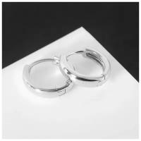 Серьги-кольца "Минимализм" тонкая линия, цвет серебро 5482655