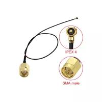 Адаптер для модема (пигтейл) IPEX4-SMA (male) кабель RF0,81