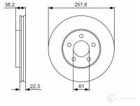 0986479R56 BOSCH 0 986 479 R56_диск тормозной передний!\ Chrysler Neon I/II, Dodge Neon I/II 1.8-2.0i 16V 94>