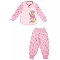 Пижама, брюки, пояс на резинке, размер 116-60, розовый