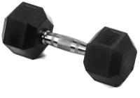 Гантель гексагональная обрезиненная Lite Weights 9 кг (3185LW)