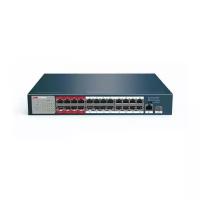 Hikvision Коммутатор Hikvision DS-3E0326P-E/M 25x100Mb 1SFP 24PoE+ 225W неуправляемый