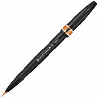 Ручка-кисть Pentel "Brush Sign Pen Artist", линия письма 0,5-5 мм, оранжевая (SESF30C-F)