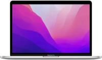 13.3" Ноутбук Apple MacBook Pro 13 2022 2560x1600, Apple M2, RAM 8 ГБ, LPDDR5, SSD 512 ГБ, Apple graphics 10-core, macOS, MNEQ3ZE/A, серебристый, английская раскладка