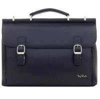 Мужской кожаный портфель Tony Perotti 561464/23 тёмно-синий