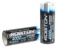 Robiton Аккумулятор Robiton Li-ion 26650 4000mAh с защитой (Li26650)