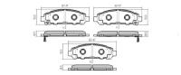 ST044650T010 SAT Колодки тормозные перед TOYOTA VENZA AGV1# 08-