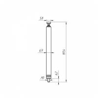 Телескопическая антенна AST-12 D7mm S7 190-1110mm