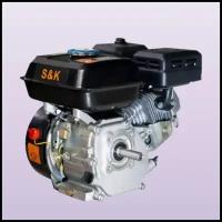 Двигатель для мотоблока бензиновый S&K 170F/ 7 л.с./ Вал 20мм / Распредвал пластик