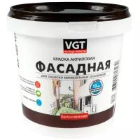 Краска фасадная VGT Белоснежная белая, матовая (1,5кг)