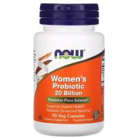 Капсулы NOW Women's Probiotic 20 Billion, 50 г, 50 шт