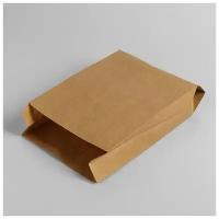 Пакет бумажный фасовочный, крафт, V-образное дно 30 х 17 х 7 см