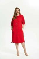Платье Диамант, размер 54, красный