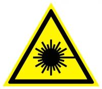 Предупреждающий Опасно! Лазерное излучение W10