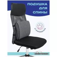 Анатомическая подушка Ambesonne для поясницы и спины с эффектом памяти Memory Foam, 35x32см