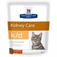 Сухой диетический корм для кошек Hill's Prescription Diet k/d Kidney Care при профилактике заболеваний почек, с курицей 400 г