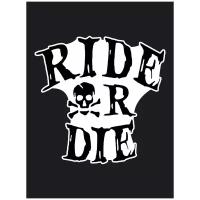 Наклейка на авто Ride or die 20x19 см