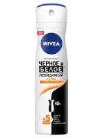 NIVEA Дезодорант-антиперспирант Черное и Белое Невидимый Extra, спрей