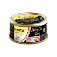 GimCat ShinyCat Filet 70г консервы для кошек из цыпленка с креветками Арт.414942