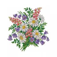 Набор для вышивания крестом «Искусница» 581 Полевые цветы 21*21