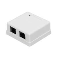 Розетка Lanmaster (TWT-SM2-4512-WH) настен. RJ45+RJ12 1 кат.5E UTP бел. (упак:1шт)