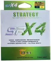 Плетенка шнур Strategy SPX4 оливковый 0.16 мм 11.2 кг 100 м