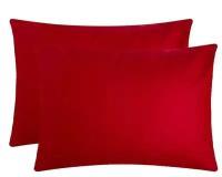 Комплект наволочек "Этель" цвет красный, 50х70 см - 2 шт, 100% хлопок, бязь