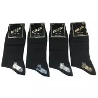 Мужские носки DILEK Socks, 6 пар, усиленная пятка, антибактериальные свойства, ароматизированные, износостойкие, размер 41-44, черный